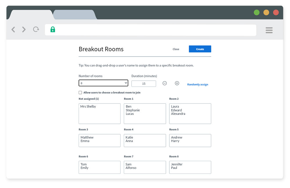 Breakout Rooms - Video Conferencing for Education